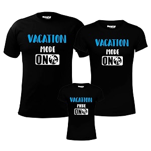 hangout hub family t-shirtscotton twinning combo dresscotton set of 3