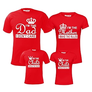 hangout hub family tshirtstwinning comboi am dad mother child set of 4
