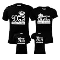 Hangout Hub Family Tshirts|Twinning Combo|I am Dad Mother Child |Set of 4