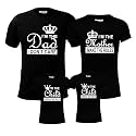 Hangout Hub Family Tshirts|Twinning Combo|I am Dad Mother Child |Set of 4