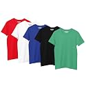 Hangout Hub HH93 Cotton Tshirt for Girls | Super Combed Cotton Girl's T-Shirt | Regular Fit | Solid Plain Tees | Round Neck Kids T Shirt | Half Sleeves | Pack of 5