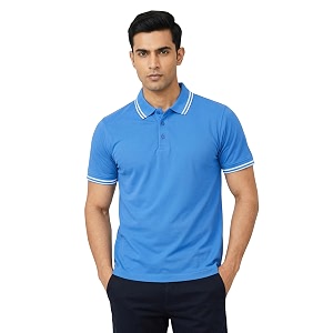 Hangout Hub Hybrid Mens Polycotton Polo T-Shirt