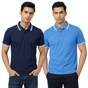 Hangout Hub Hybrid Mens Polycotton Polo T-Shirt