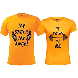 Hangout Hub Sibling Tshirts Brother Sister Angel