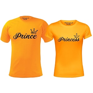 Hangout Hub Sibling Tshirts Prince Princess Set