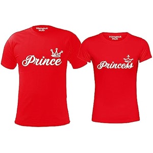 Hangout Hub Sibling Tshirts Prince Princess Set