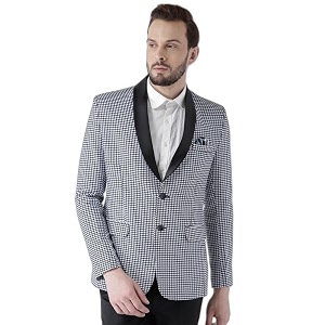 hangup Mens Notch Lapel Regular Fit Blazer