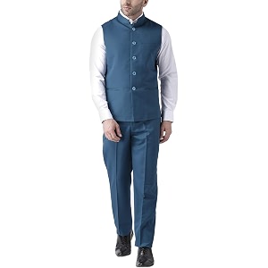 hangup Mens Synthetic Notch Lapel Suit 2BasketTR
