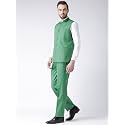 hangup Men39s Synthetic Notch Lapel Suit 2BasketTR_Green_42