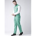 hangup Men39s Synthetic Notch Lapel Suit 2BasketTR_Turquoise_42_Blue