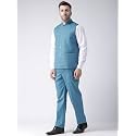 hangup Men39s Synthetic Notch Lapel Suit 2BasketTR_Teal_44