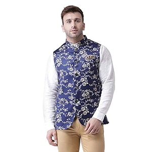 hangup men39s waistcoat 67a_printed_nehru_40_multi