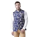 hangup Men's Waistcoat (67A_Printed_Nehru_40_Multi