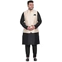hangup Men 3Pc Kurta Harem and waistcoat