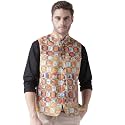 Hangup mens printed nehru jacket 29A_PRINTED_NEHRU