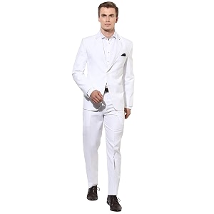 hangup Mens Cotton Blend Formal Suit-Dress Set