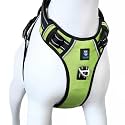 HANK Dog Harness | 3M Reflective Pet Belt | Strong Metal Hook | Dog Body Belt | No Pull Vest Harness for Walking &amp; Training (Neon Green, Small)