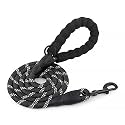 HANK Dog Leash | 3M Reflective Leash for Dogs | Heavy Duty Dog Rope for Small to Large Dogs | Comfortable Padded Handle 5 Feet (Blue, Small)