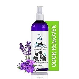 hank dog odour remover - urine smell odor eliminator - enzyme cleaner - puppy friendly home deodorizer - long lasting lavender spray - kennel floor cleaner - pet amp child safe 