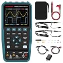 HANMATEK 3 in 1 Handheld Oscilloscope Multimeter 100Mhz Waveform Generator Oscilloscope with 2 Channels 3.5" TFT, HO102S Professional oscilloscope Multimeter with Memory Function