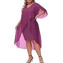 Hanna Nikole Womens Plus Size Chiffon Cocktail