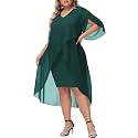 Hanna Nikole Womens Plus Size Chiffon Cocktail