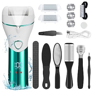 hannea pedicure scrubber for women amp men electric callus remover for feet rough callus on heel rechargeable electronic pedicure tools portable pedicure device for callus professional feet care kit