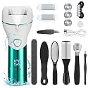 HANNEA® Pedicure Scrubber for Women &amp; Men Electric Callus Remover for Feet Rough Callus on Heel Rechargeable Electronic Pedicure Tools, Portable Pedicure Device for Callus, Professional Feet Care Kit