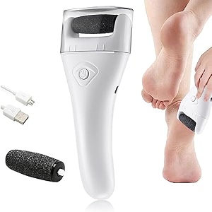 hannea electric removers pedicure scrubber for women pedicure machine rechargeable electronic pedicure tools portable pedicure device for callus professional feet care