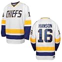 Hanson Brothers Hockey Jersey 16 Charlestown Chiefs 17 Jeff Slap Shot 18 Movie Hockey Jersey Blue White S-3XL