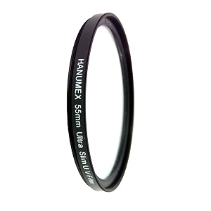 hanumex 55mm uv protection lens filter - crystal clear lens protection for your camera