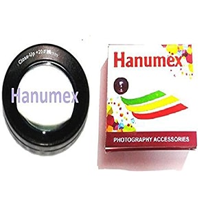 hanumex 58mm macro close up 20 lens filter for canon 18-55mm 55-250mm lens