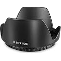 Hanumex® 58MM Reversible Flower Lens Hood for Canon EOS