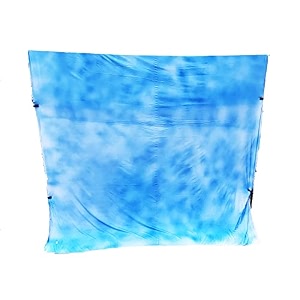 hanumex 8 x 105 ft sky blue and white printed photography backdrop sky blue printed on white background for photography and making video for youtube fb reels insta reels
