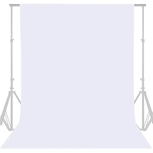 hanumex 8x10 ft white backdrop - professional studio quality for photography and video and artistic video production