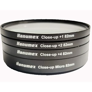 hanumex 82 mm close up filter kit macro filter accessories for professional photographer supports canon nikon sony pentax olympus fuji dslr camera includes 4 pieces 12410