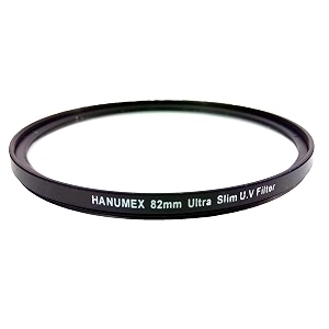 hanumex 82mm uv protection lens filter - crystal-clear photography essential for optimal lens performance - safeguard your 82mm diameter lenses with premium uv filtering technology