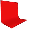 Hanumex® 8FTX10 FT Red Backdrop Background Rod Pocket for Photography Backdrop,Photoshoot Background,Video production, Home Decoration,Weddings, Narties, Newborns, Product photography, Screen Video Recording, Curtain (Red Bac