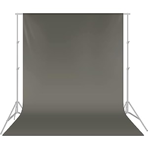 hanumex 8 x105 ft grey backdrop background rod pocket for photography backdropphotoshoot backgroundvideo production home decorationweddings newborns product photography screen video curtain
