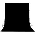 HANUMEX® 8x10 Feet Black Color Backdrop Black Screen Background Photo Light Studio Photography Background for VFX Editing, YouTube Video, FB Short Video, Instagram Reels Backgrounf Decoration