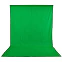 HANUMEX Ultra Thick Professional Accurate Size Chromakey Green Color Backdrop Photography Background for Making You Tube VFX Editing, Zoom App (8 X 12 Feet)