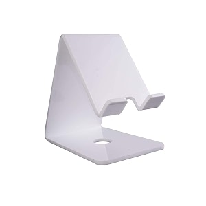 hanumex 1 pic white acrylic table top cell phone stand mobile stand tablet stand acrylic stand holder for mobile phone and tablet