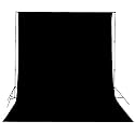 Hanumex® Black Backdrop Background, 8FT x 10FT