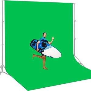 hanumex green color 6 x 8 feet backdrop background for studio backdrop - camera accessory green 6 x 8 ft