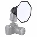 Hanumex® Octagun Photography Mini Softbox Flash Softbox Diffuser Camera Photo Foldable Soft Box Flash for Canon Nikon Sony Speed Light (Octacore Flash Soft Box)