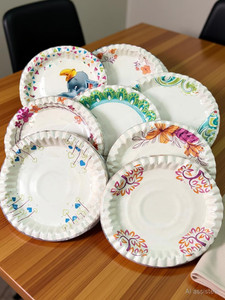 Hanvi Pack of 2 Paper Dinner Set