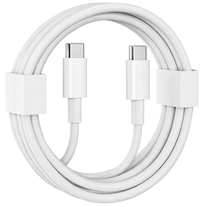 hanycony 30w type-c to type-c charger cable compatible with google pixel 8 pro 8 7 7 pro 7a 6a 6 6 pro 5  usb-c power fast charge cord  white  original charging speed