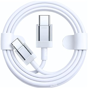 hanycony type-c to c fast data cable compatible with nothing phone 3a series cmf phone 2 pro cmf bud laptops usb-c devices  white  original charging speed