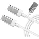 HANYCONY 65W USB-C PD Fast Charging Cable compatible with Nothing Phone 3A 3A Pro 2A Plus 2A CMF Phone 2 Pro CMF Bud USB-C Laptops &amp; Devices – White | Original Charging Speed