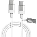 HANYCONY 65W USB-C to C Fast Charging Cable compatible with Nothing Phone 3A 3A Pro 2A Plus 2A CMF Phone 2 Pro CMF Bud Laptops &amp; More |White | Original Charging Speed